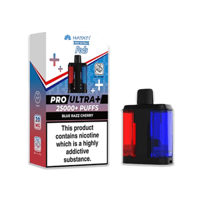 Hayati Pro Ultra Plus 25K Prefilled Refill Pods Blue Razz Cherry