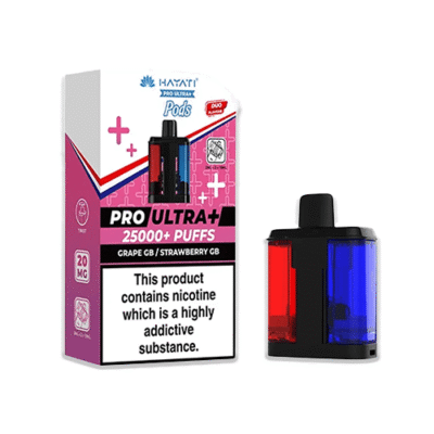 Hayati Pro Ultra Plus 25K Prefilled Refill Pods Grape GB / Strawberry GB