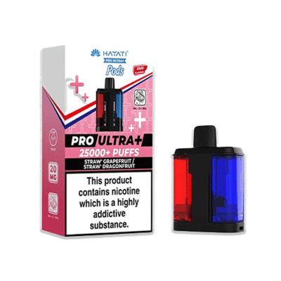 Hayati Pro Ultra Plus 25K Prefilled Refill Pods Straw' Grapefruit / Straw' Dragon Fruit