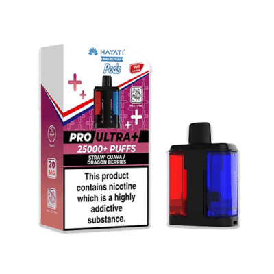 Hayati Pro Ultra Plus 25K Prefilled Refill Pods Straw Guava/Dragon Berries