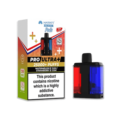 Hayati Pro Ultra Plus 25K Prefilled Refill Pods Watermelon B' Gum / Strawberry B' Gum